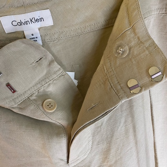 Calvin Klein Pants - Calvin Klein Linen Pants SIZE 6 NWT